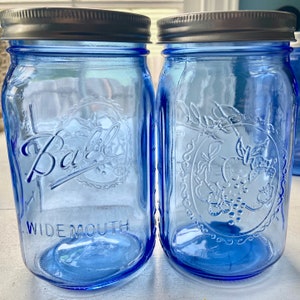 Ball Mason BLUE Wide mouth Quart size Canning Jar - Special Edition NEW 32 ounce