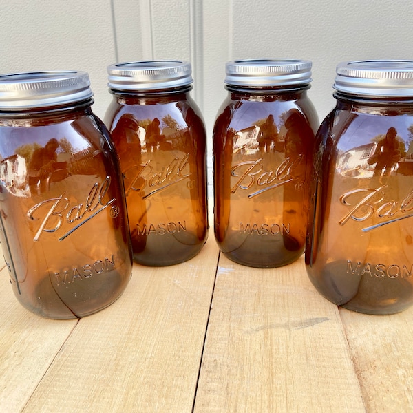 Quart Mason Jars Etsy