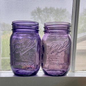 Purple Ball Heritage Mason Jar - Pint Size 100th Anniversary Vintage, NEW