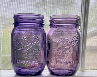 Purple Ball Heritage Mason Jar - Pint Size 100th Anniversary Vintage, NEW