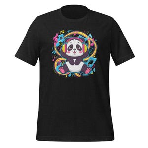 Camiseta de DJ de Panda de Dibujos Animados, Camiseta de DJ de Panda, Camiseta de Panda de Dibujos Animados para Hombres y Mujeres