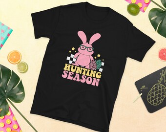 Osterhasen Jagd Saison T-Shirt: Retro Grafik T-Shirt