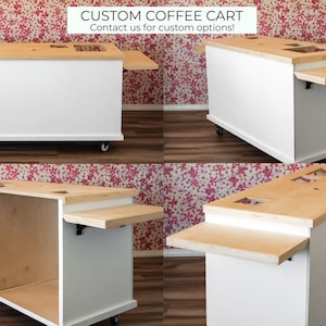custom coffee cart, coffee bar