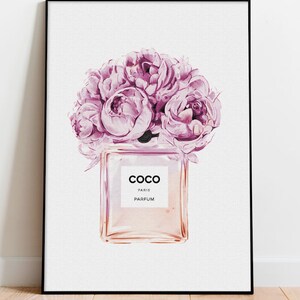 Chanel Perfume Bottle Graffiti Canvas Wall Art – SharpWallArts