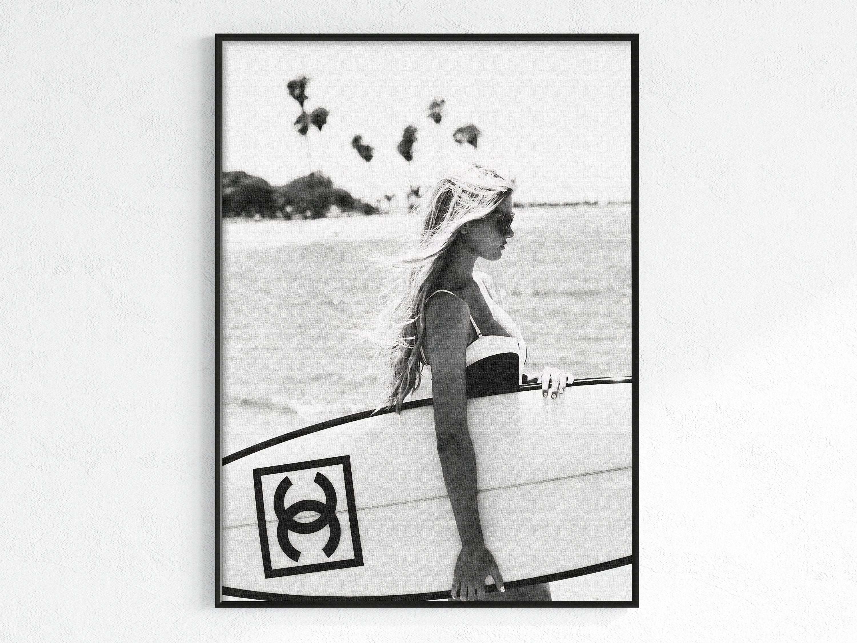 Chanel planches de surf affiche imprimable affiche de par Dantell