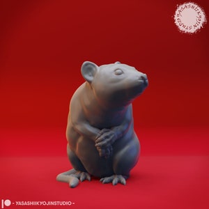 Rat - 32mm/54mm Scale Miniature for Table Top RPGs ( D&D, DnD, Pathfinder, Frostgrave, ) | Yasashii Kyojin Studio