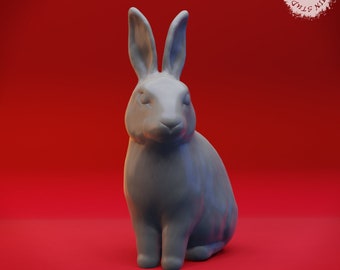Rabbit - 32mm/54mm Scale Miniature for Table Top RPGs ( D&D, DnD, Pathfinder, Frostgrave, ) | Yasashii Kyojin Studio