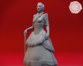 Noblewomen - 32mm/54mm Scale Miniature for Table Top RPGs ( D&D, DnD, Pathfinder, Frostgrave) | Yasashii Kyojin Studio