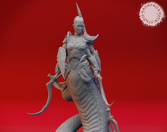 Marilith - 32mm/54mm Scale Miniature for Table Top RPGs and Wargaming ( D&D, DnD, Pathfinder, Frostgrave) | Yasashii Kyojin Studio