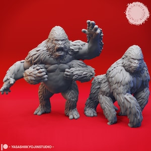 Girallon - 32mm/54mm Scale Miniature for Table Top RPGs ( D&D, DnD, Pathfinder, Frostgrave) | Yasashii Kyojin Studio