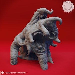 Gibbering Mouther - 32 mm/54 mm schaalminiatuur voor tafel-RPG&#39;s (D&D, DnD, Pathfinder) | Yasashii Kyojin Studio