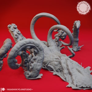 Kraken - 32mm/54mm Scale Miniature for Table Top RPGs and Wargaming ( D&D, DnD, Pathfinder, Frostgrave) | Yasashii Kyojin Studio