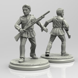 Investigadores (Coleção Beyond the Veil) - Miniaturas em escala de 32 mm para RPGs Lovecraftianos/Terror (Call of Cthulu, D&D) | Adaevy Criações