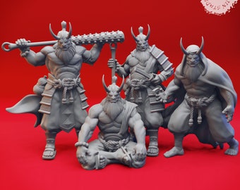 Oni - 32mm/54mm Scale Miniature for Table Top RPGs ( D&D, DnD, Pathfinder, Frostgrave) | Yasashii Kyojin Studio