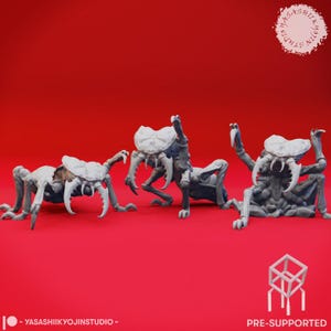 Ankheg - 32mm/54mm Scale Miniature for Table Top RPGs ( D&D, DnD, Pathfinder, Frostgrave, ) | Yasashii Kyojin Studio