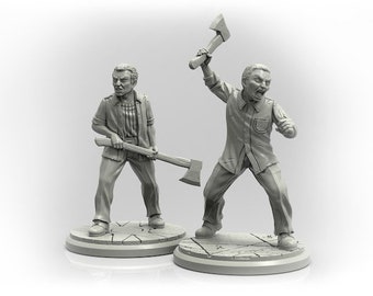 Maniacs - 32mm Scale Miniature for Lovecraft themed Table Top RPGs (Call Of Cthulu, D&D, Pathfinder) | Adaevy Creations