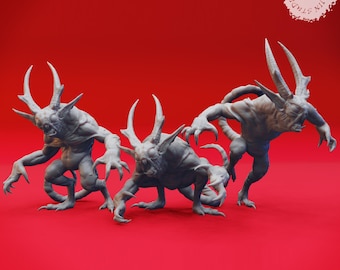 Quasit - 32mm/54mm Scale Miniature for Table Top RPGs ( D&D, DnD, Pathfinder, Frostgrave) | Yasashii Kyojin Studio