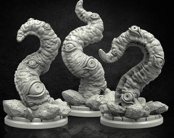 Eye Tentacles (Cult of The Ancient Serpent Collection) - 32mm Scale Miniatures for Lovecraftian RPGs | Adaevy Creations