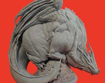 Themberchaud - 32mm/54mm Scale Miniature for Table Top RPGs and Wargaming ( D&D, DnD, Pathfinder, Frostgrave) | Yasashii Kyojin Studio