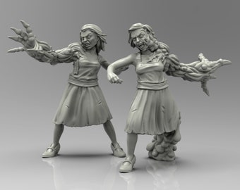 Thralls (The Shadow Of Dunwich Collection) - 32mm Scale Miniatures for Lovecraftian/Horror RPGs (Call Of Cthulhu, AH/EH) | Adaevy Creations