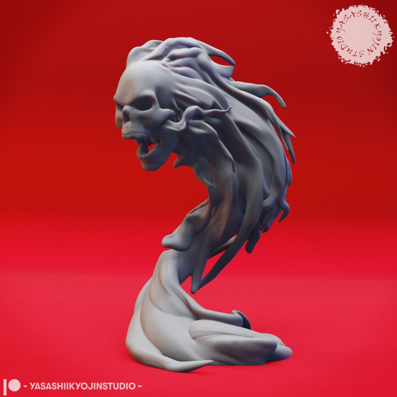 Flameskull 32mm/54mm Scale Miniature for Table Top RPGs D&D, DnD, Pathfinder, Frostgrave Yasashii Kyojin Studio Rearing