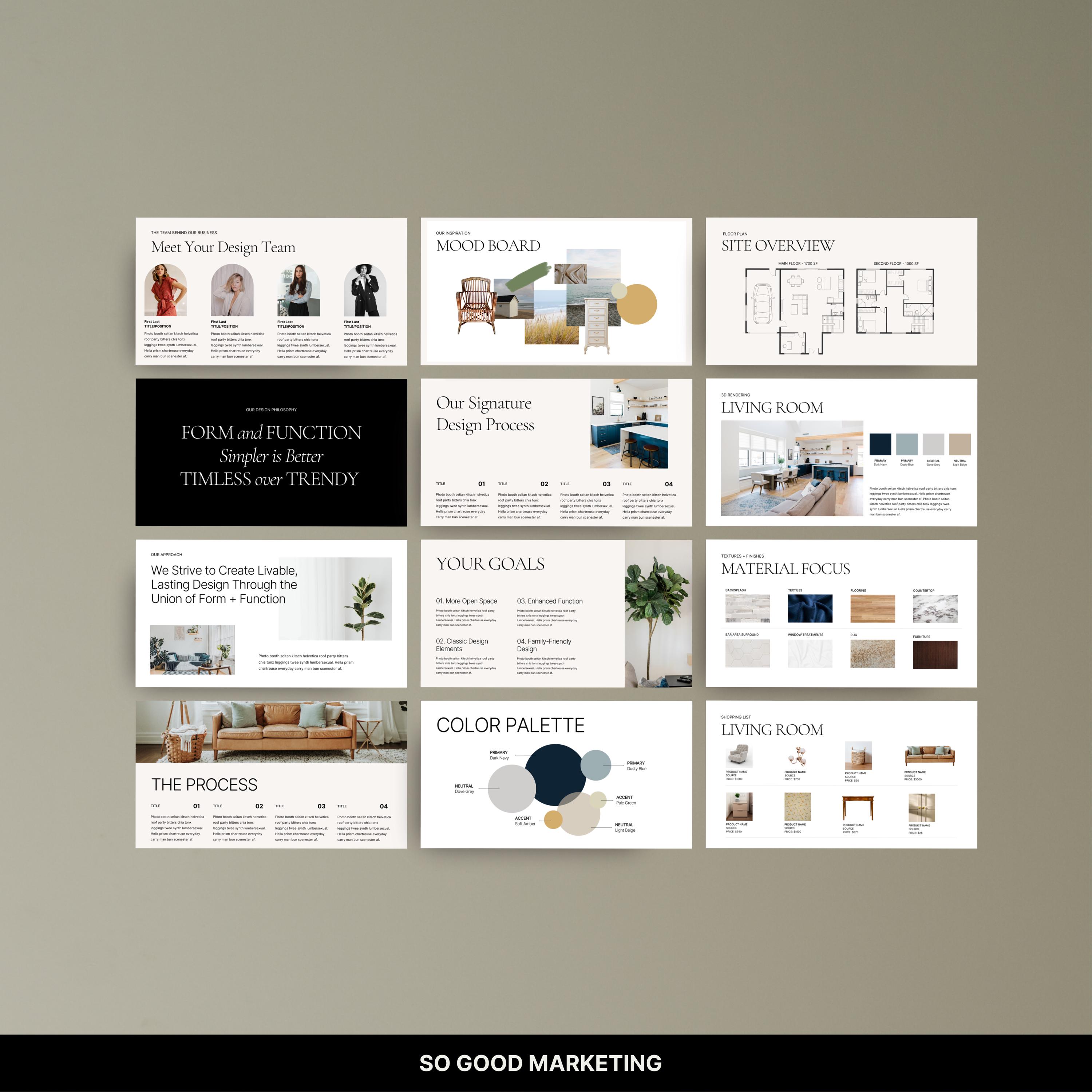 Interior Design Canva Template | Modern & Sophisticated E-design ...