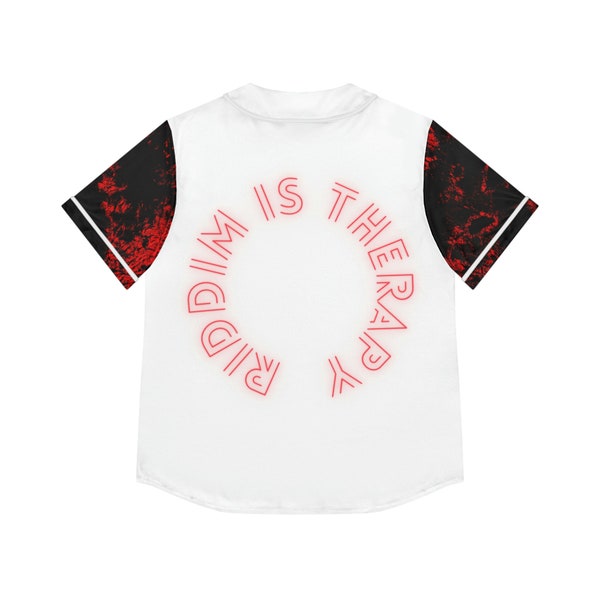 RIDDIM is THERAPY Rave|Festival|Music Women's Baseball Jersey (AOP)