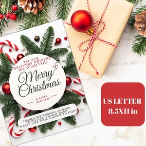 Delivery Driver Snack Sign Digital Download | Thank You Delivery Drivers | Take A Snack Sign | Amazon, FedEx, UPS, USPS Thank You Sign | image 1