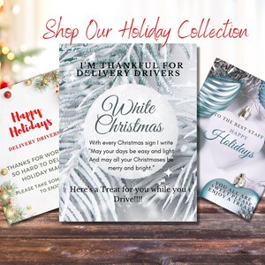 Delivery Driver Snack Sign Digital Download | Thank You Delivery Drivers | Take A Snack Sign | Amazon, FedEx, UPS, USPS Thank You Sign | image 3