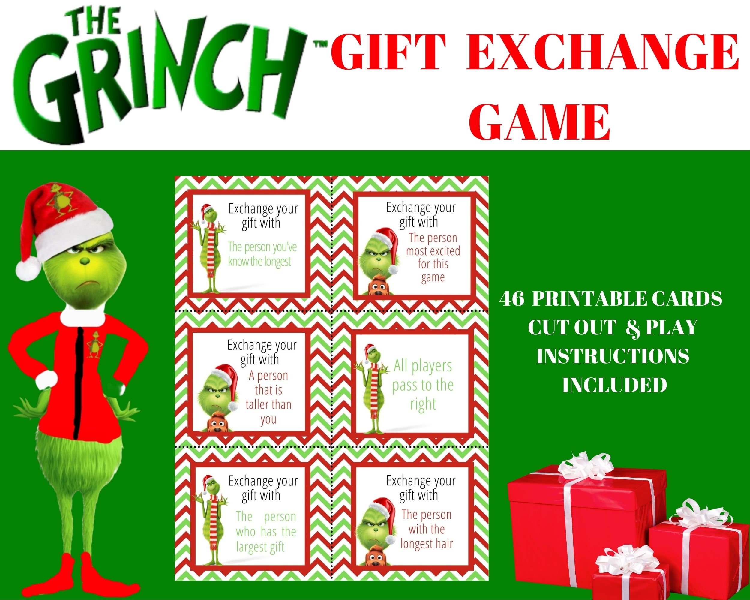 Grinch Gift Exchange Game – Sunshine And Rainy Days