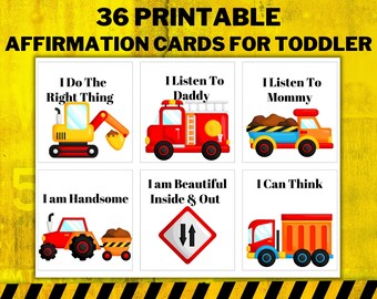 36 child affirmation cards, toddler affirmations, positive daily quotes, children affirmations, printable affirmation cards, positive cards