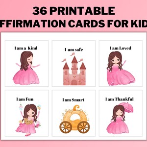 Affirmationskarten für Kinder zum Ausdrucken, positive Affirmationskarten für Kinder, Motivationskarten, Positivitätskarten für Kinder, tägliche Affirmation