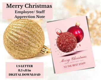 Holiday Staff Appreciation Sign ,  Christmas Appreciation for Staff  , Holiday Printable , Employee Appreciation, Break Room Sign