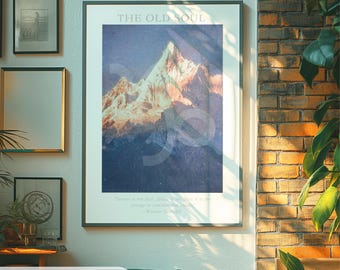 Capricorn – The Old Soul | Zodiac Art Print | Astrology Wall Art | Digital Download