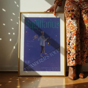 Sternzeichen Band Poster - Schütze Edition | Astrologie Konzert Kunstdruck | Digitaler Download