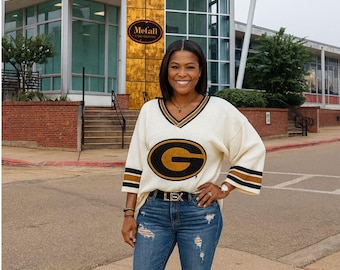 Grambling Drop Shoulder Woman's Lightweight Sweater