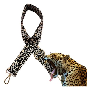 Jaguar Print Crossbody Strap
