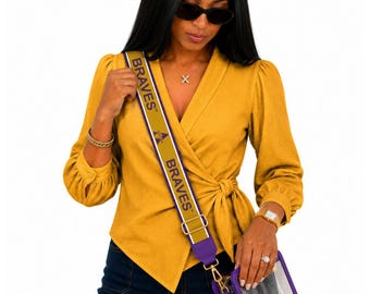 Alcorn State University Braves Crossbody Purse Strap | HBCU Adjustable Bag Strap | Braves Nation Game Day Accessory
