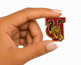 Tuskegee University TU Tiger 3D Brass Lapel Pin