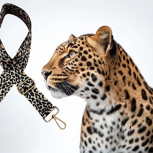 Jaguar Print Crossbody Strap