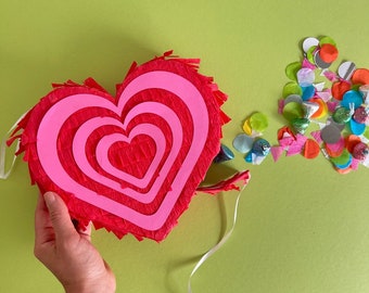 Heart Mini Piñata / Party Decoration / Hippie Party / Party Favors / Custom Pinata
