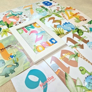 Collection de photos Baby Milestone conçue graphiquement personnalisée