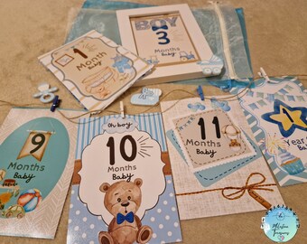 Personalized Graphic Designed Baby Milestone Photo Collection