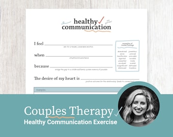 Healthy Communication Skills - Couples Therapy Worksheet
