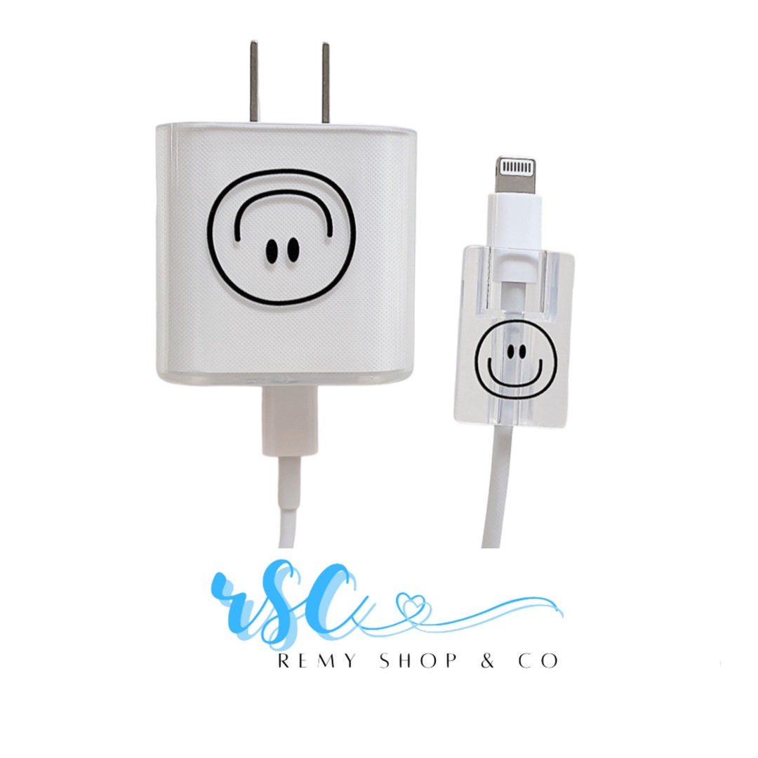 IPhone Clear Transparent Charging Case, Heart USB Cable Protector