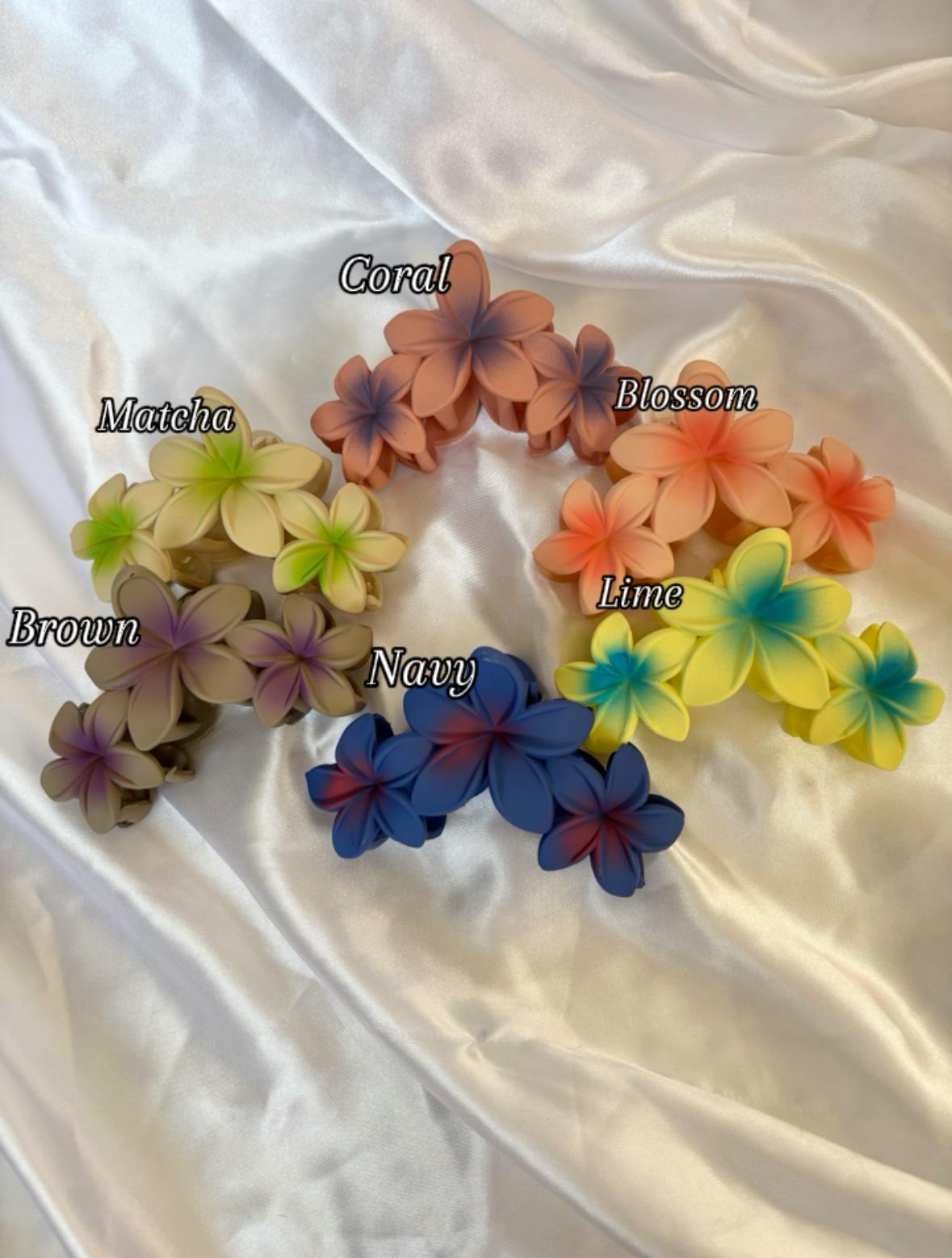 じゃらじゃら  ヘアゴム  キレイ～♡マットグリーン/フラワー じゃらじゃら ヘアゴム キレイ～♡マットグリーン/フラワー