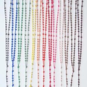Knotted Cord Rosaries #24 - SOLID