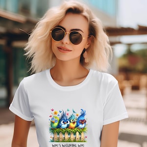 Bird Watching Unisex Tee, Funny Binocular Birds Graphic Shirt, Bird Lover Gift, Nature Enthusiast Top, Avian Watching Tee, Ornithologist