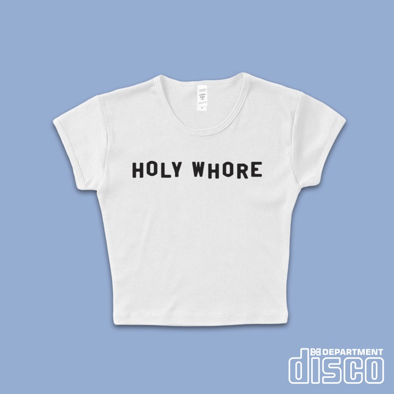 Selena Gomez HOLY WHORE Custom Womens Babydoll T Shirt Etsy