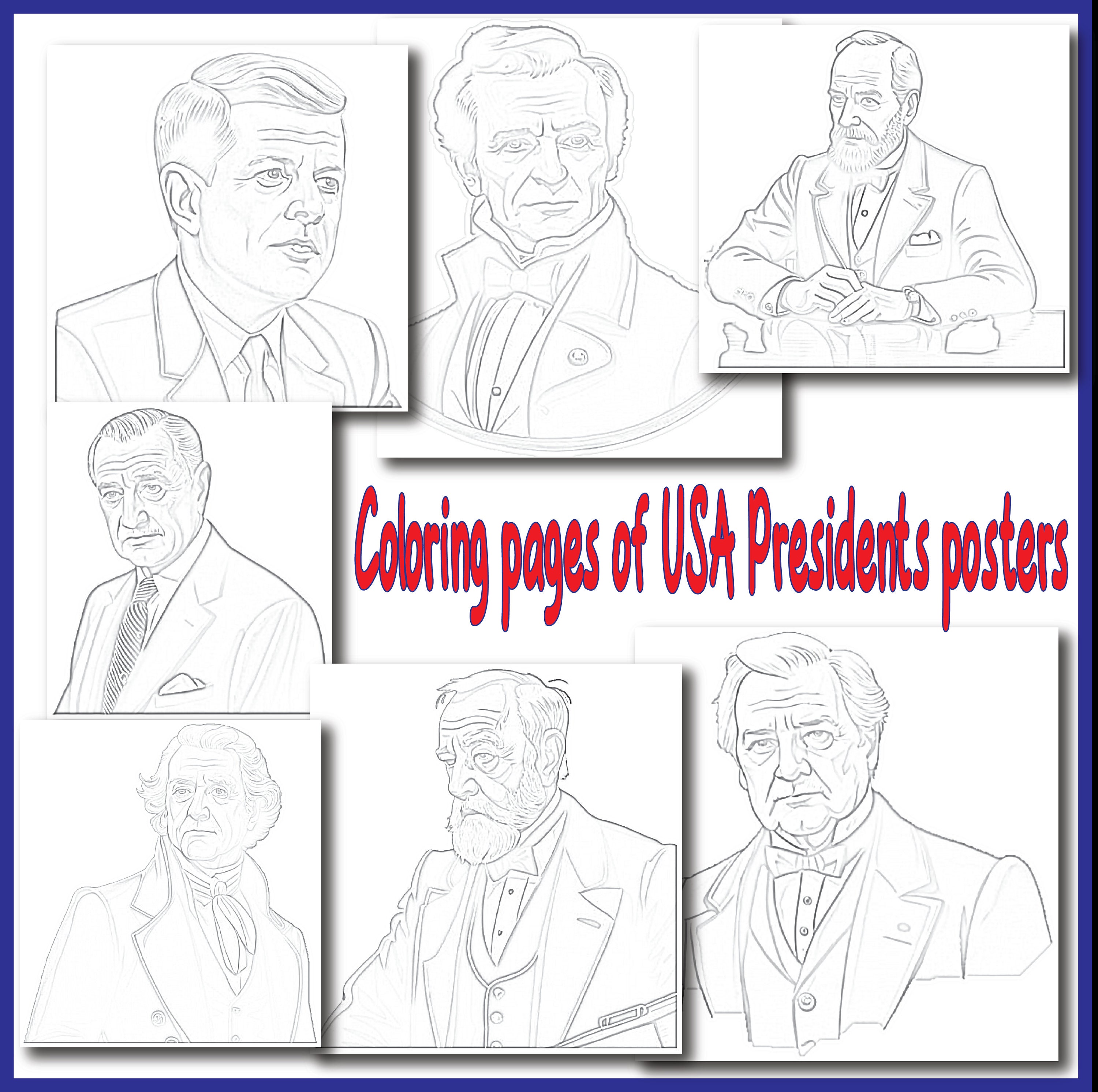 Printable United States Presidents Stickers | Coloring Pages US ...